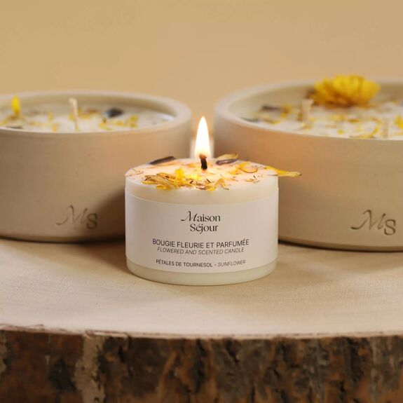Bougie Votive | Pétales de Tournesol