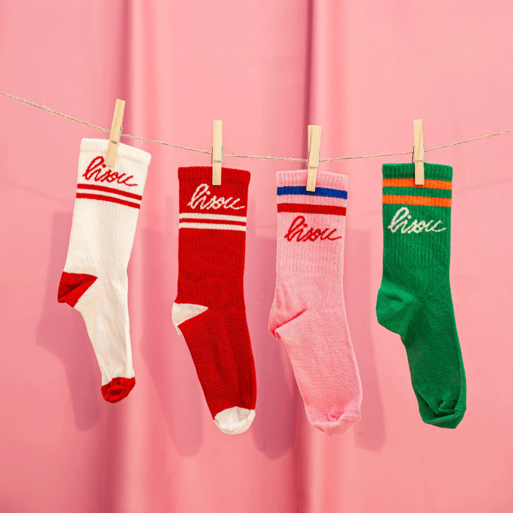 Chaussettes Bisou | Rouge