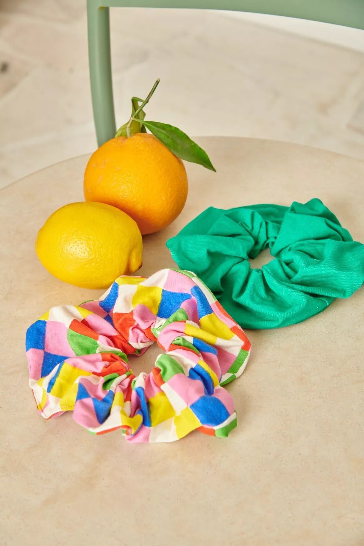 Pack 2 chouchous | Damier & Vert