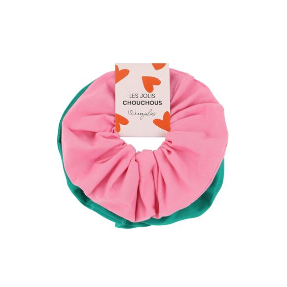 Pack 2 chouchous | Rose & Vert