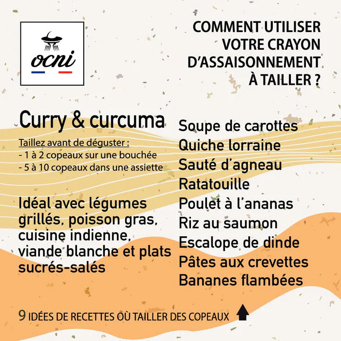 Crayon à épices | Curry Curcuma