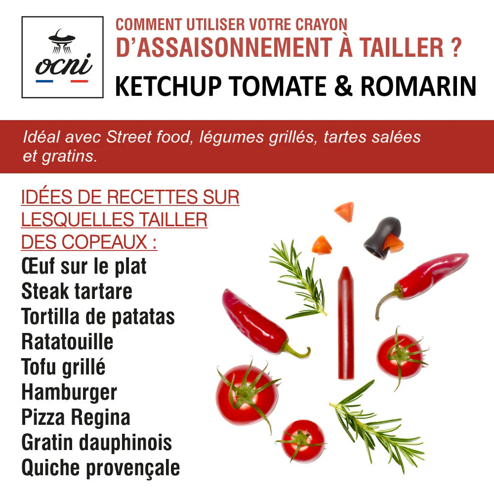 Crayon à épices | Ketchup tomate romarin