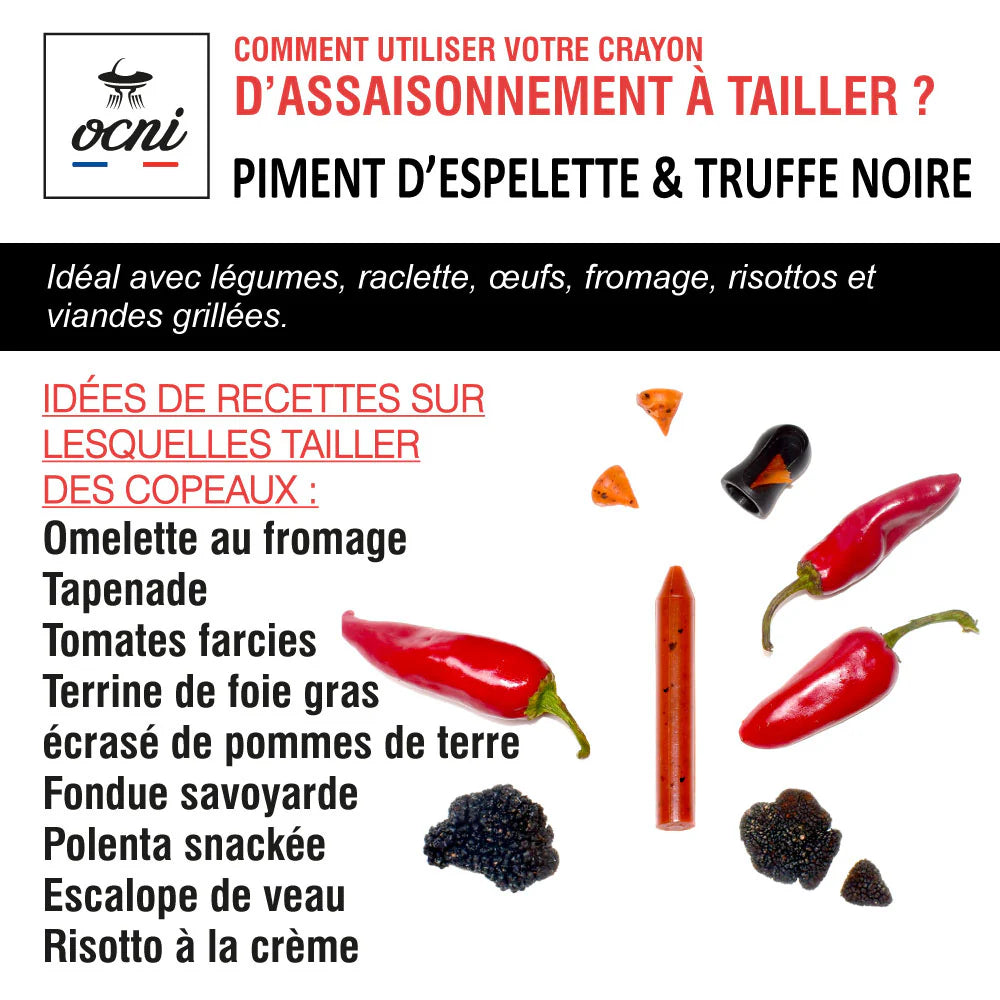 Crayon à épices | Piment d'espelette & truffe