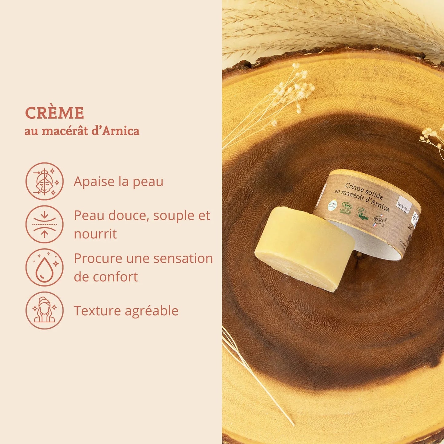 Crème Solide | Macérât d'arnica