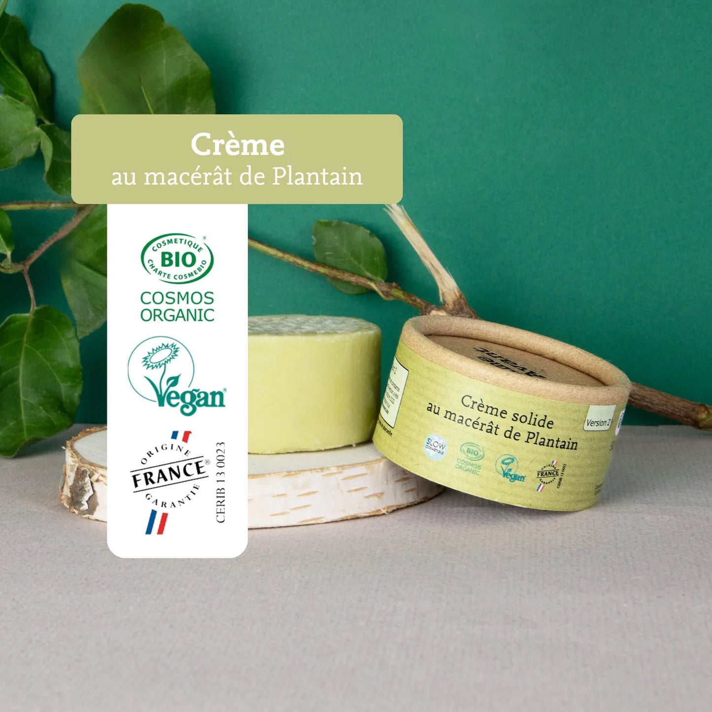 Crème Solide | Macérât de plantain