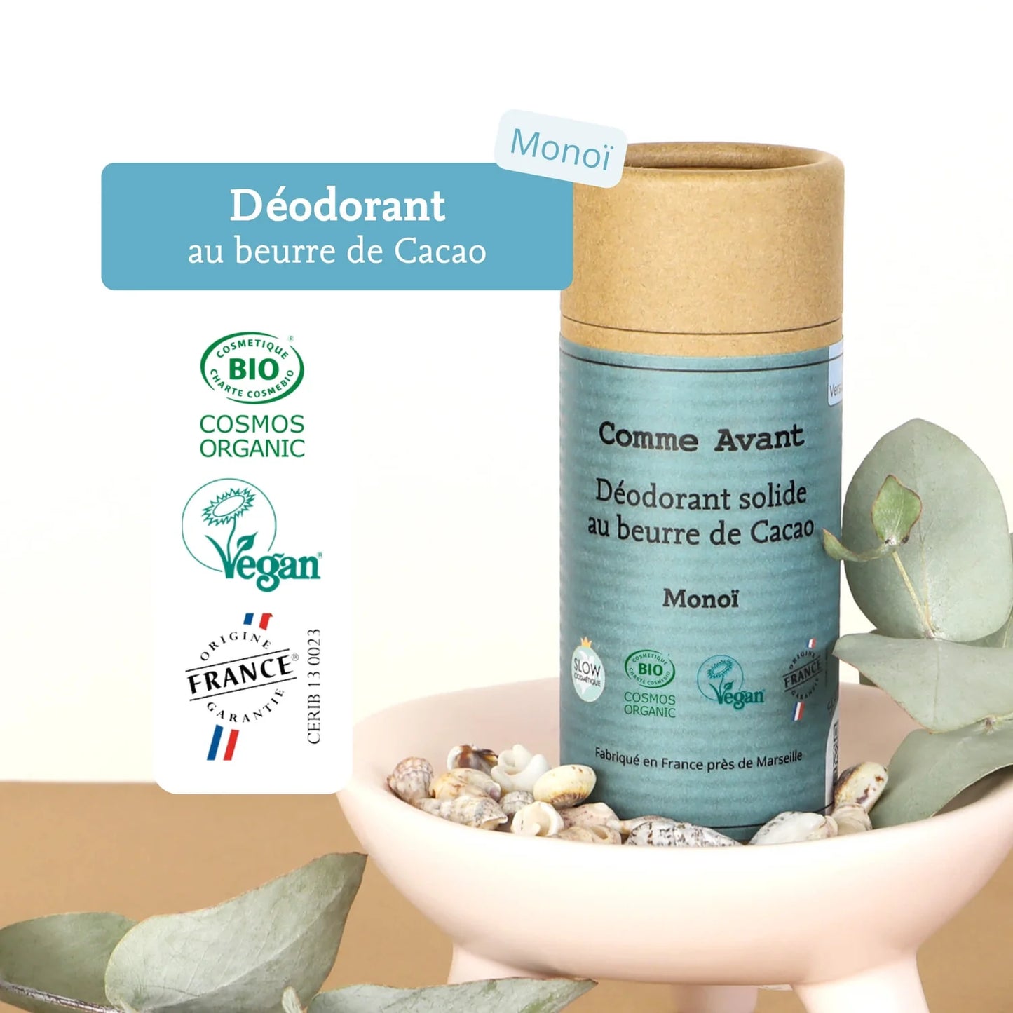 Déodorant solide monoï