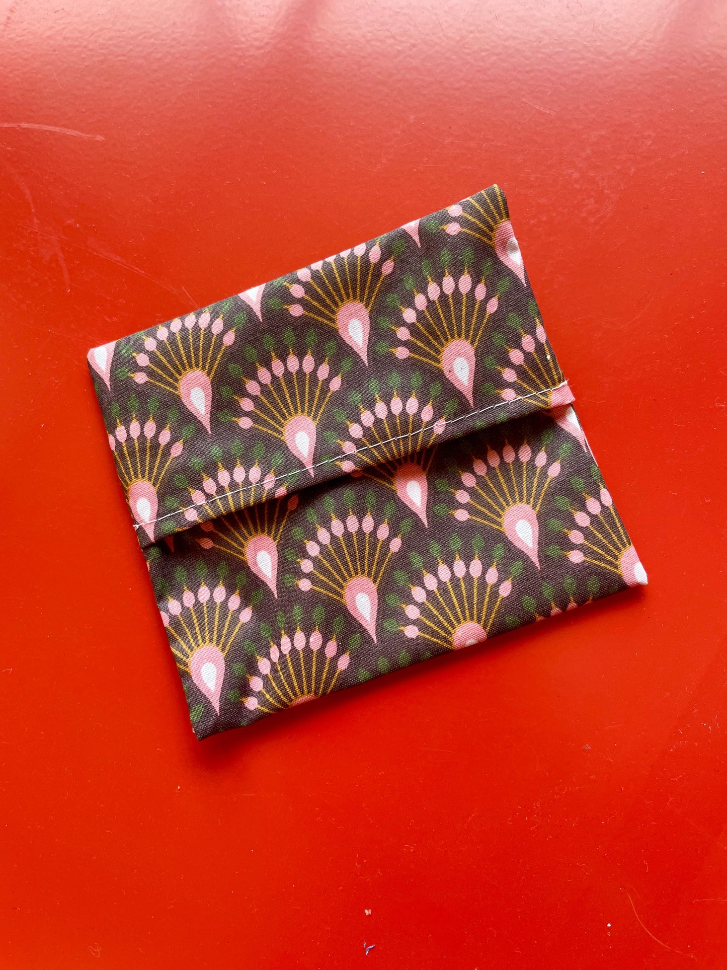 Pochette à savon coton enduit
