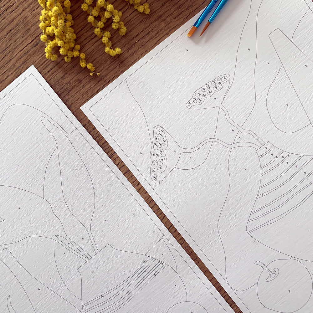 Peinture aux numéros | Sur la table