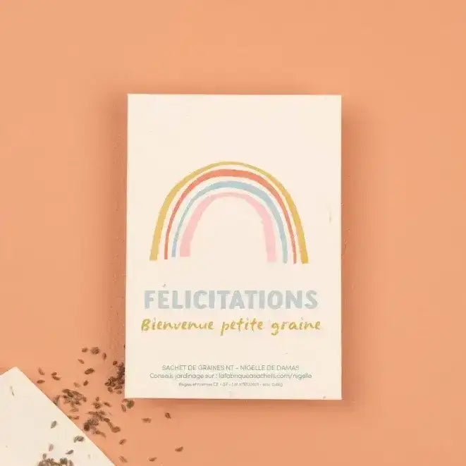 Sachet de graines | Félicitations / Bienvenue petite graine