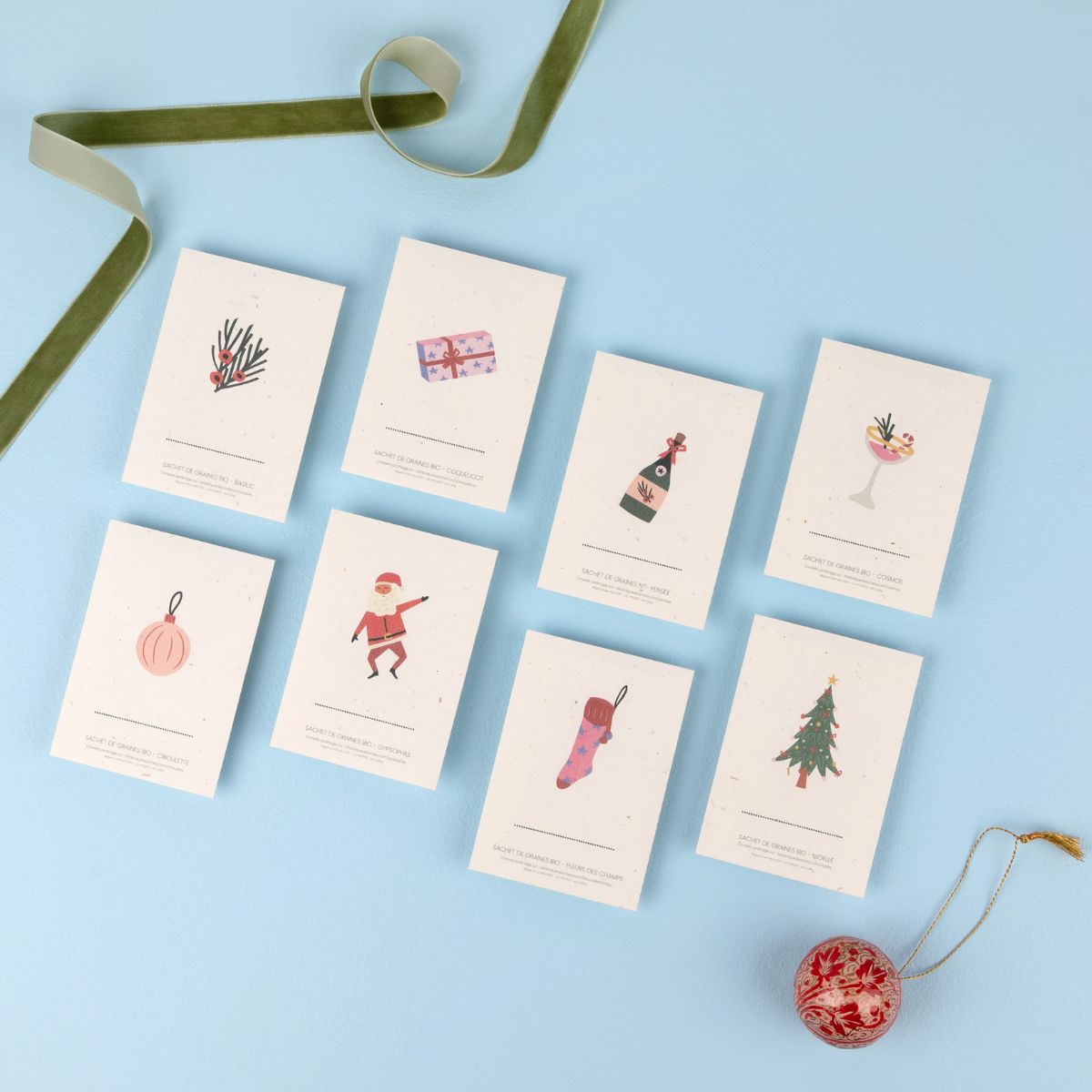 Sachet de graines Marque-Place | Mix Noel