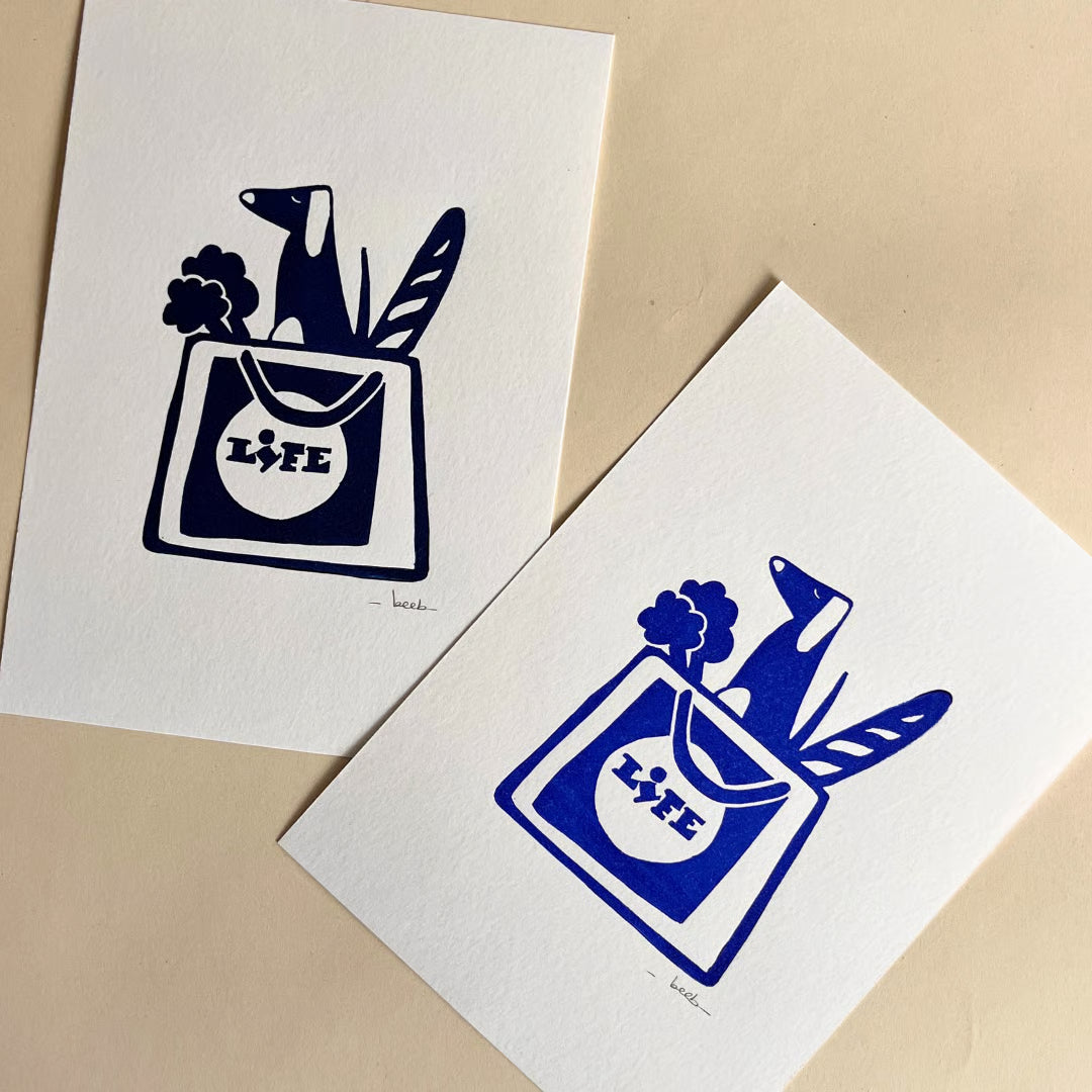 Affiche Linogravure | Life