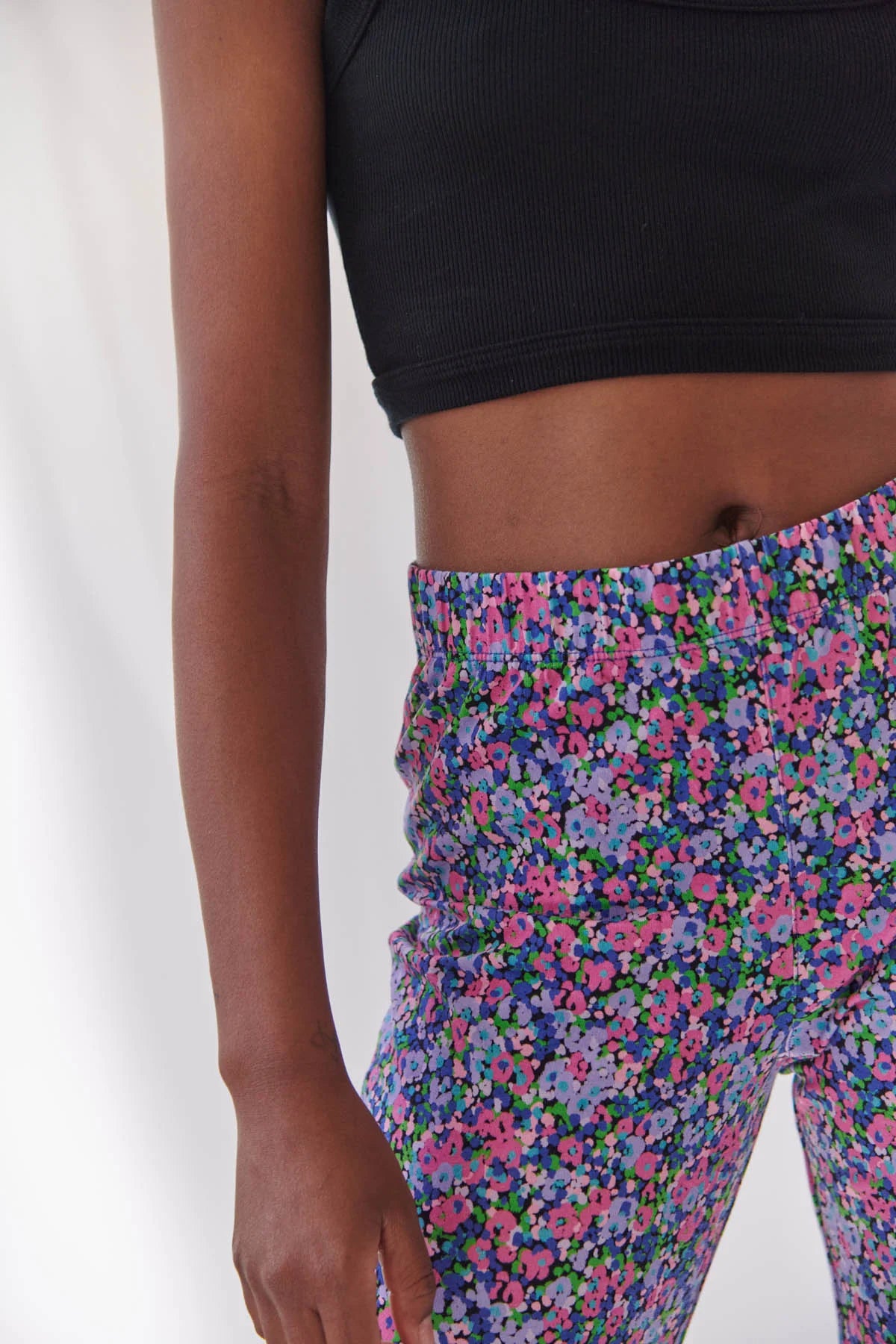 Pantalon coton bio évasé | Confettis Violet