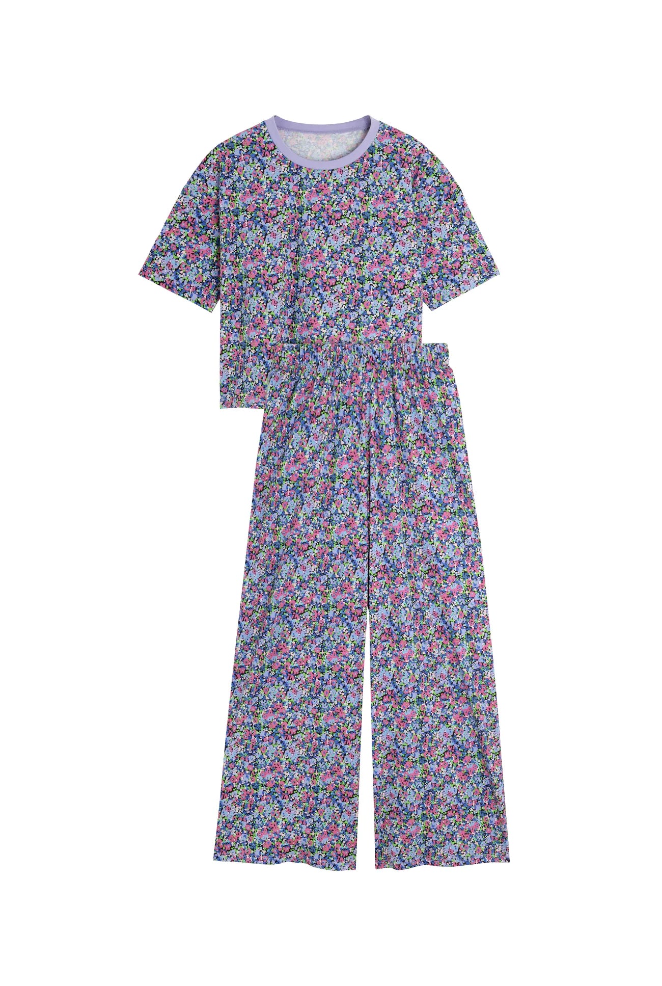 Pyjama long coton BIO | Confettis Violet