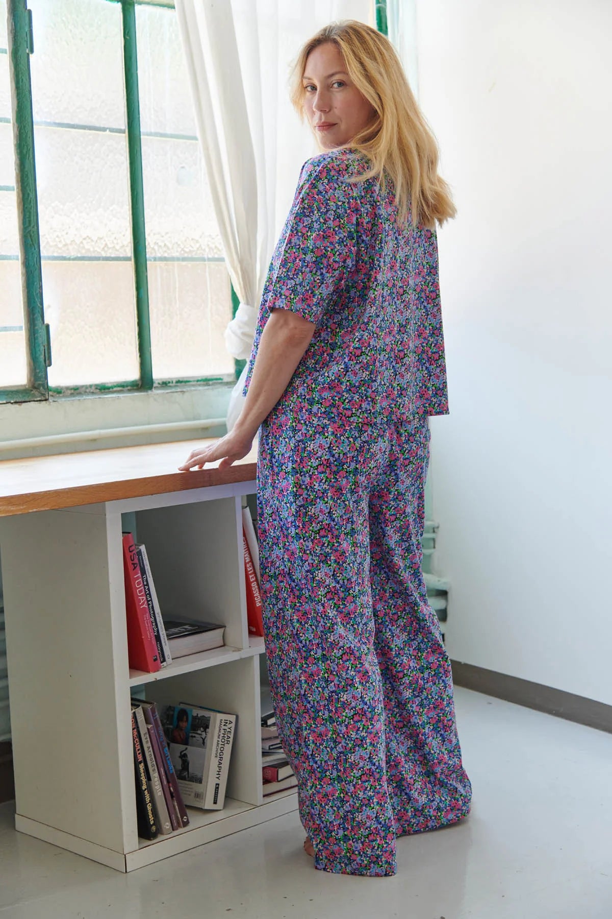 Pyjama long coton BIO | Confettis Violet
