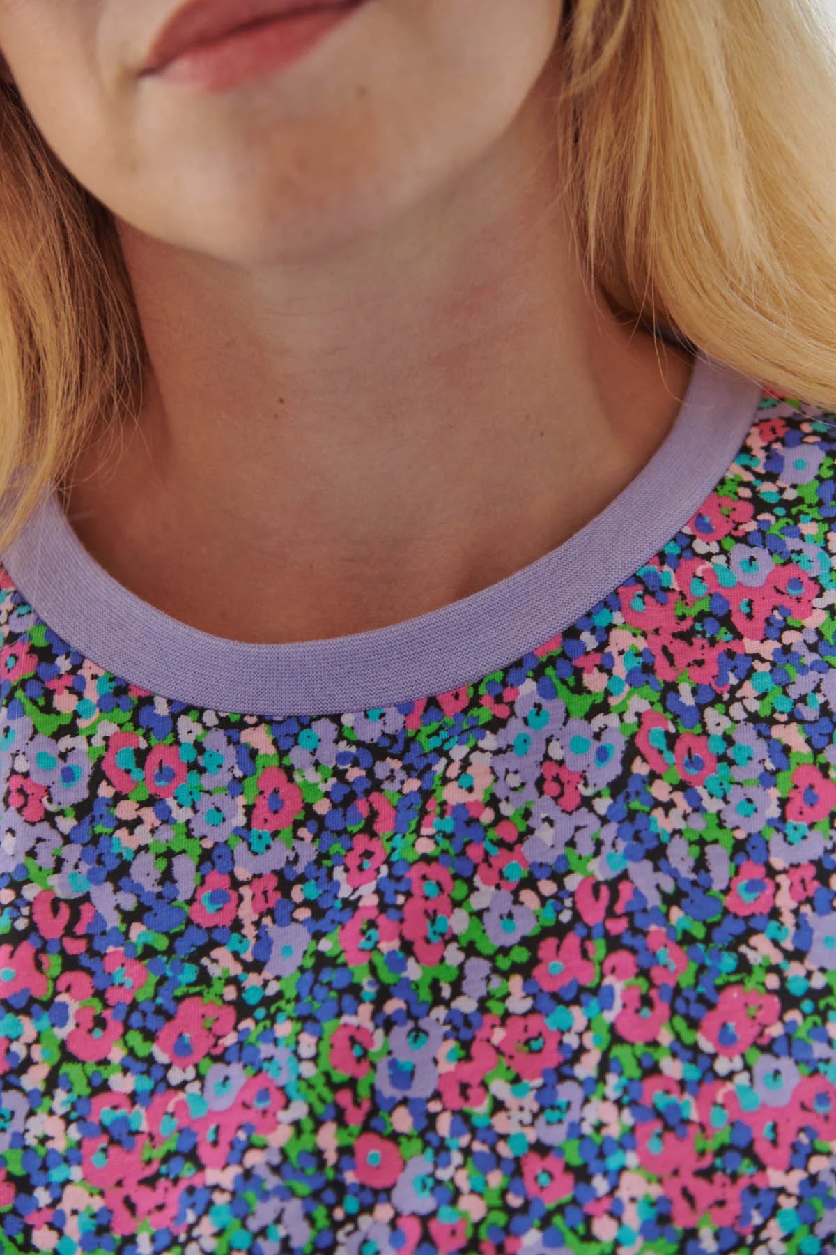 Pyjama long coton BIO | Confettis Violet