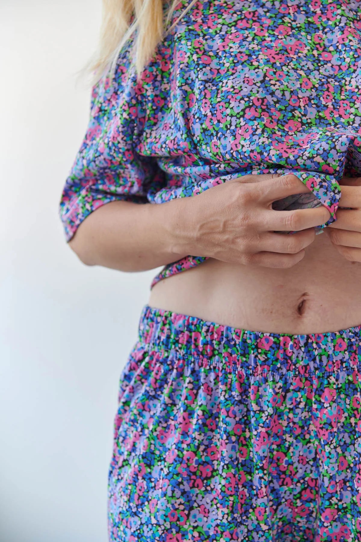 Pyjama long coton BIO | Confettis Violet