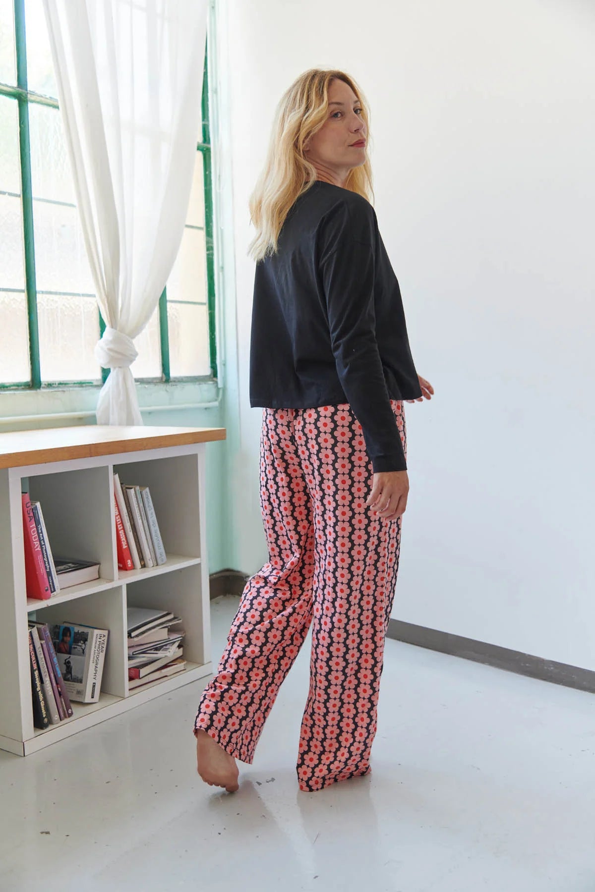 Pyjama manches longues coton BIO | Monique Noir