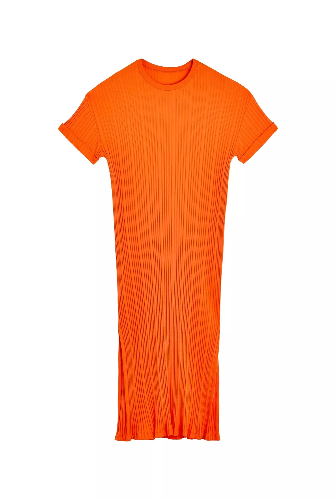 Robe plissée | Orange