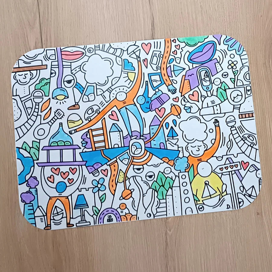 Set de table Coloriable | Le D