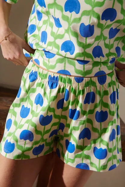 Pyjama coton BIO | Tulipes Bleues