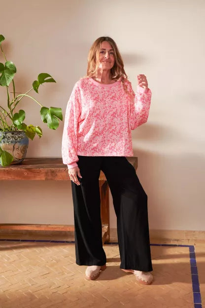 Sweat coton bio | Confettis Rose