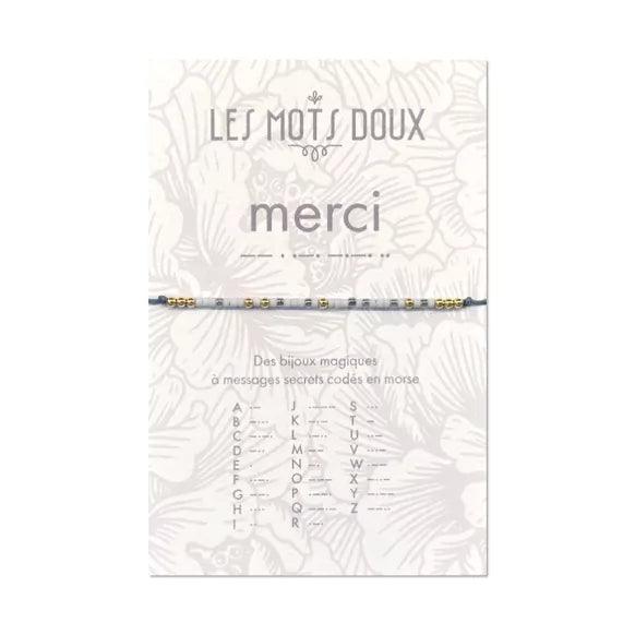 Bracelet Code Morse | Merci - Nubia