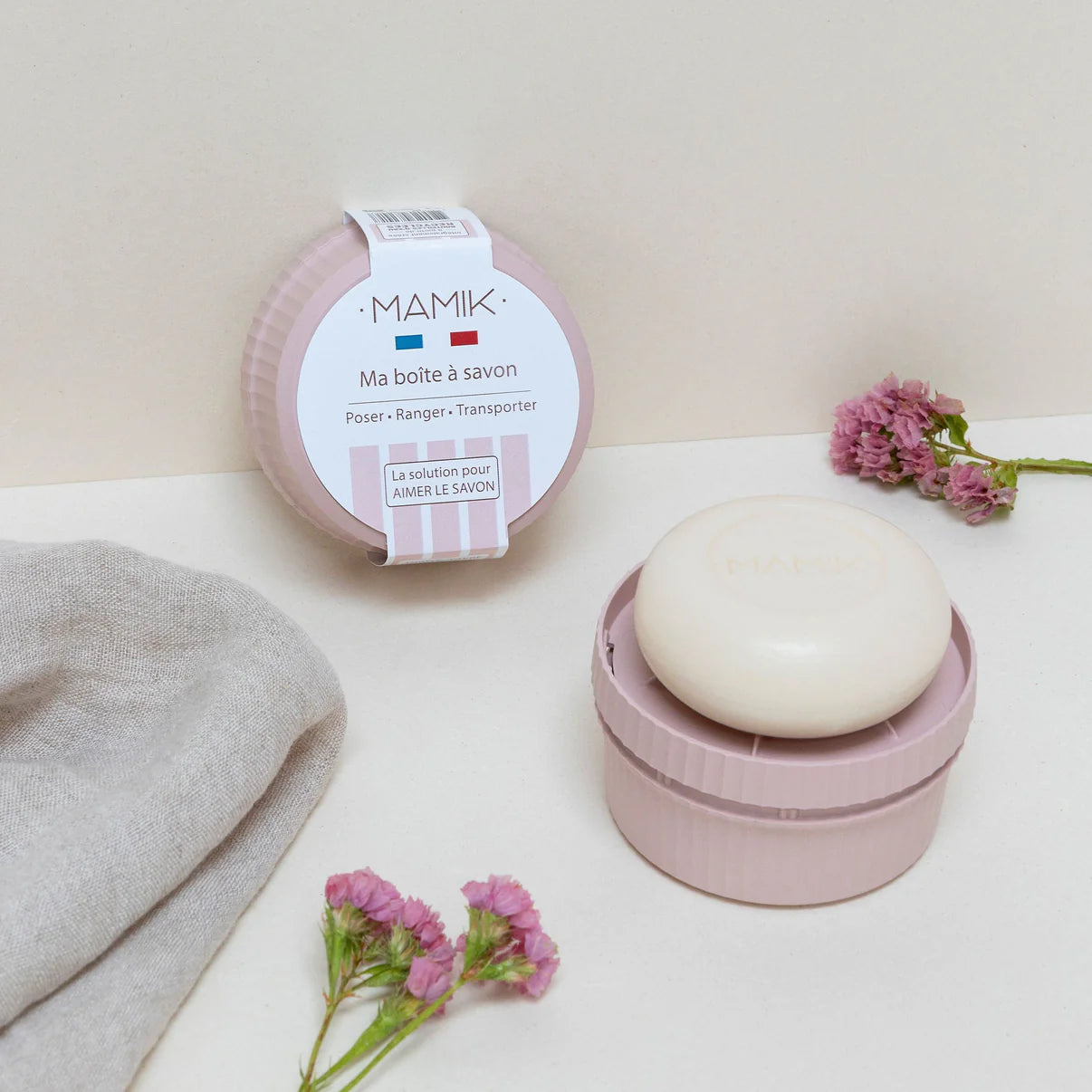 Boite à savon ronde | Rose