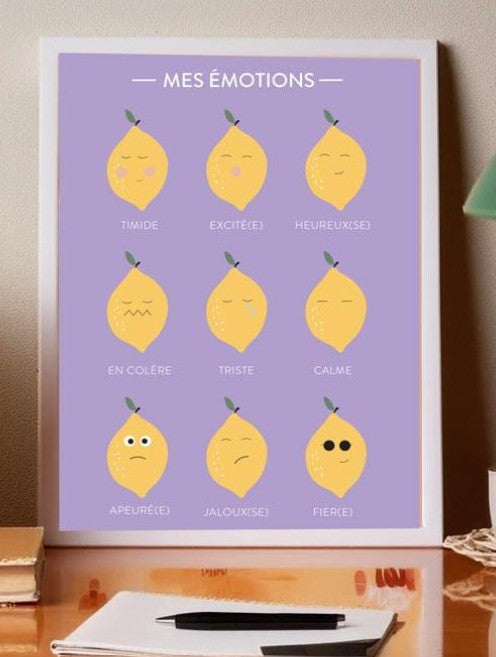Affiche A3 | Les Emotions Citrons