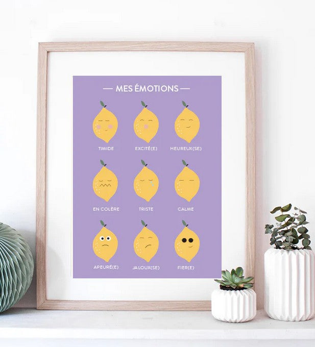 Affiche A3 | Les Emotions Citrons