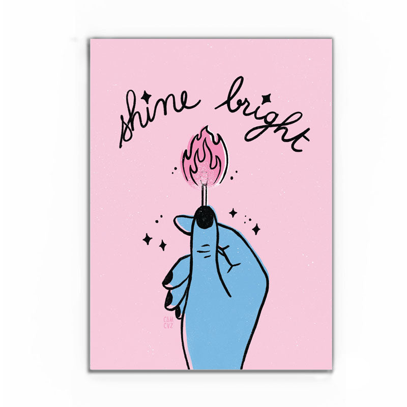 Affiche A5 | Shine Bright