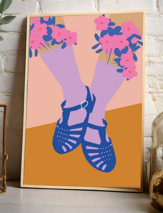 Affiche A4 | Chaussures Méduses