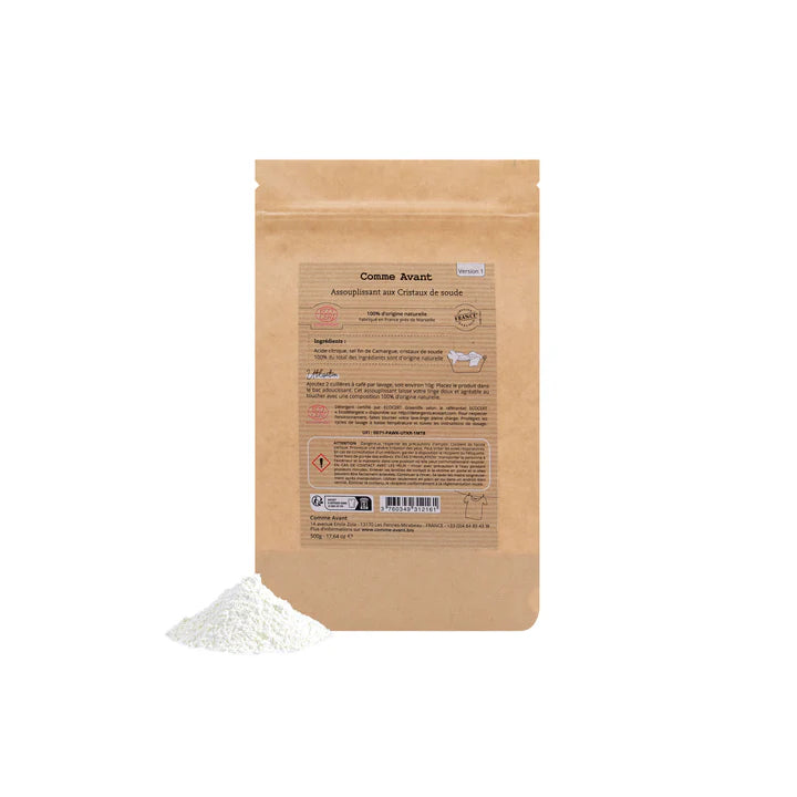 Assouplissant aux cristaux de soude