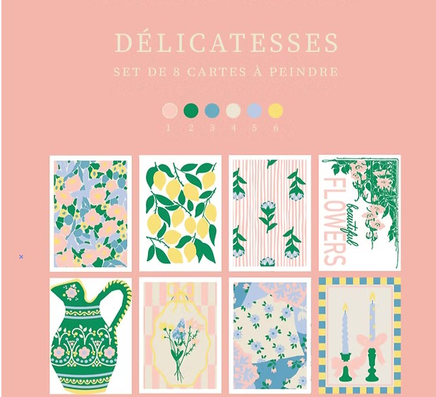 Cartes à peindre | Délicatesses