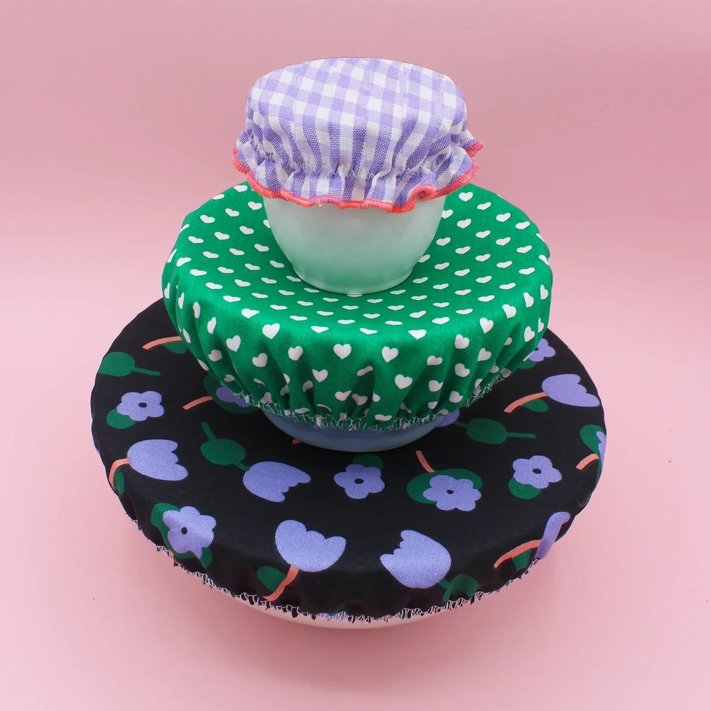 Lot de 3 Charlottes alimentaires | plusieurs motifs