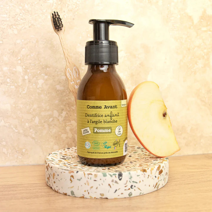 Dentifrice enfants | Argile blanche à la pomme