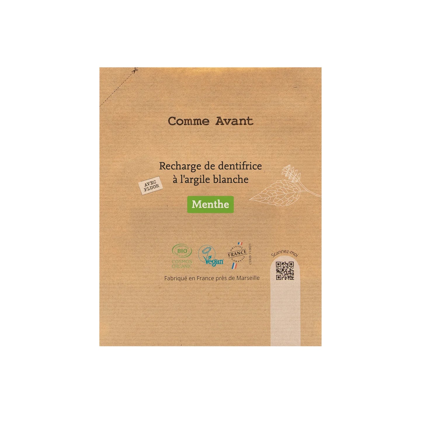 Dentifrice | Argile blanche à la menthe