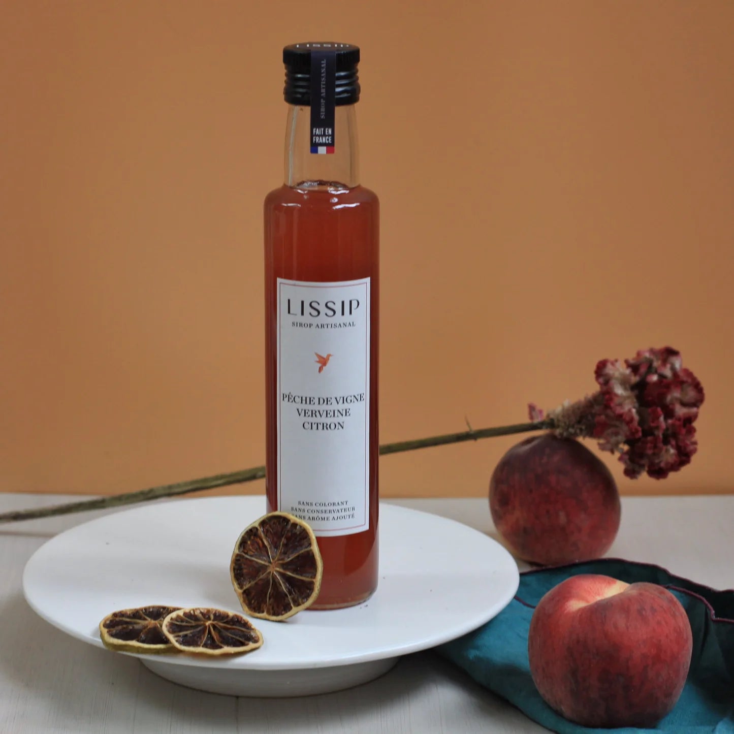 Sirop Artisanal | Pêche de vigne Verveine Citron