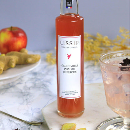 Sirop Artisanal | Gingembre Pomme Hibiscus - Nubia