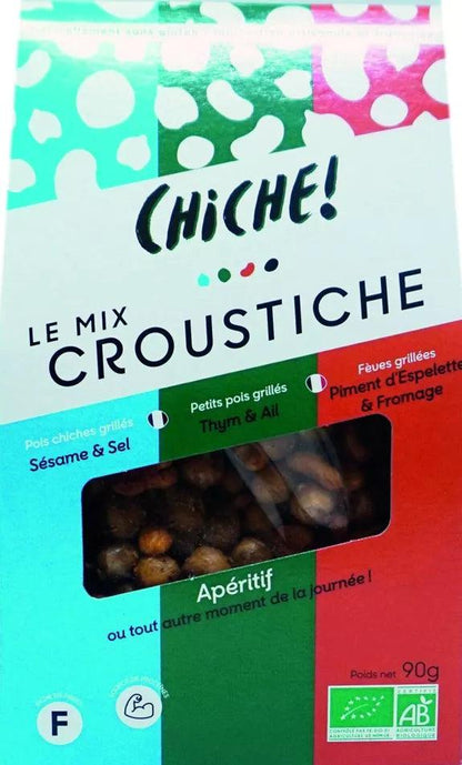 CROUSTICHE | Le Mix Croustiche | Pois chiches x Petits pois x Fèves grillées - Nubia