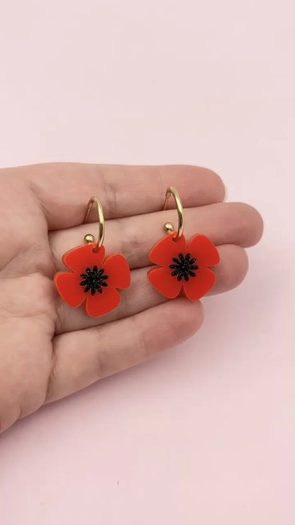 Boucles d'oreilles | Créoles Poppy