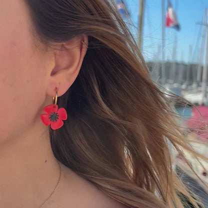 Boucles d'oreilles | Créoles Poppy
