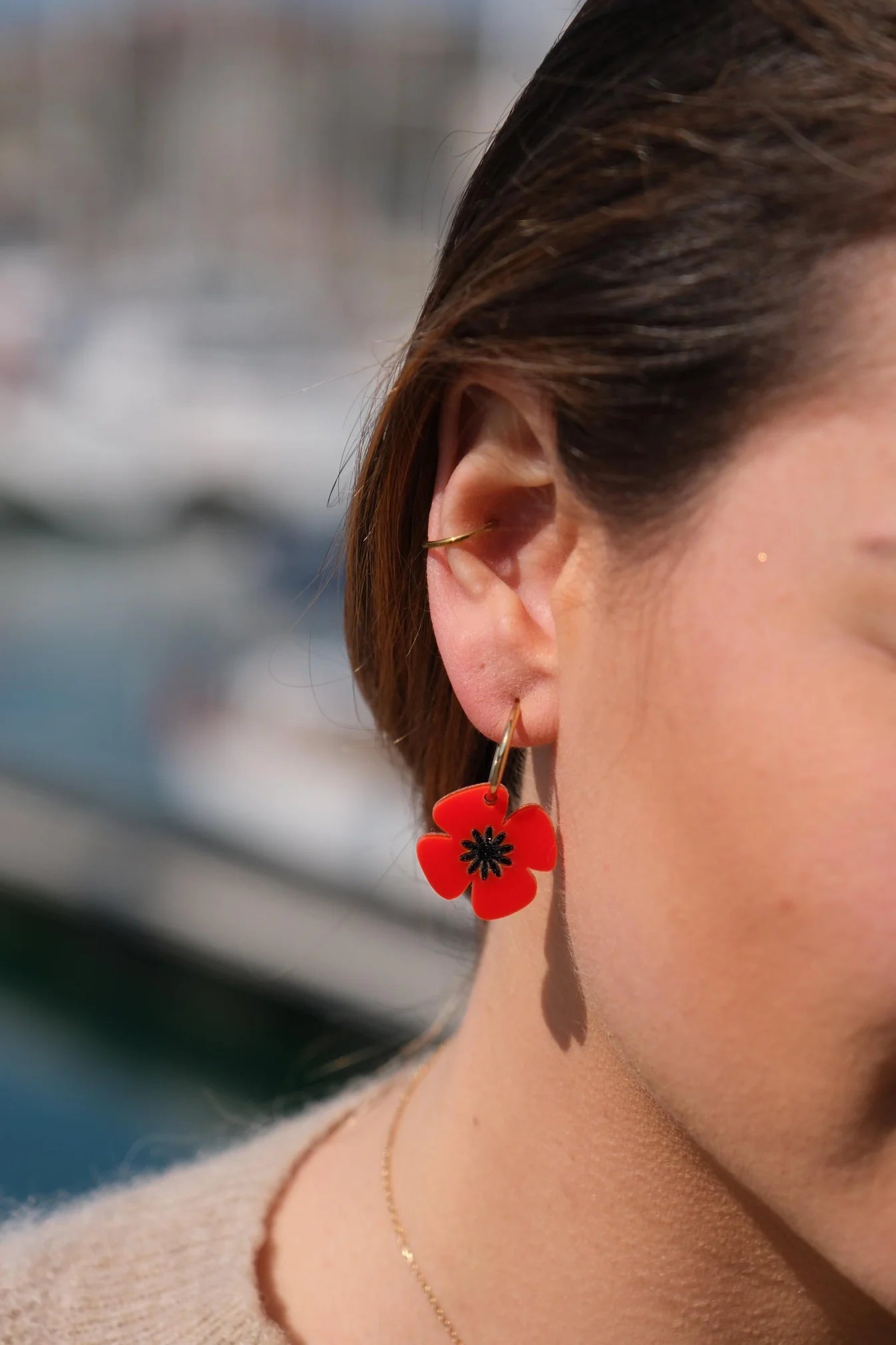 Boucles d'oreilles | Créoles Poppy