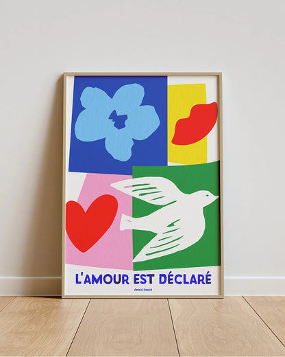 Affiche A3 | L amour est déclaré