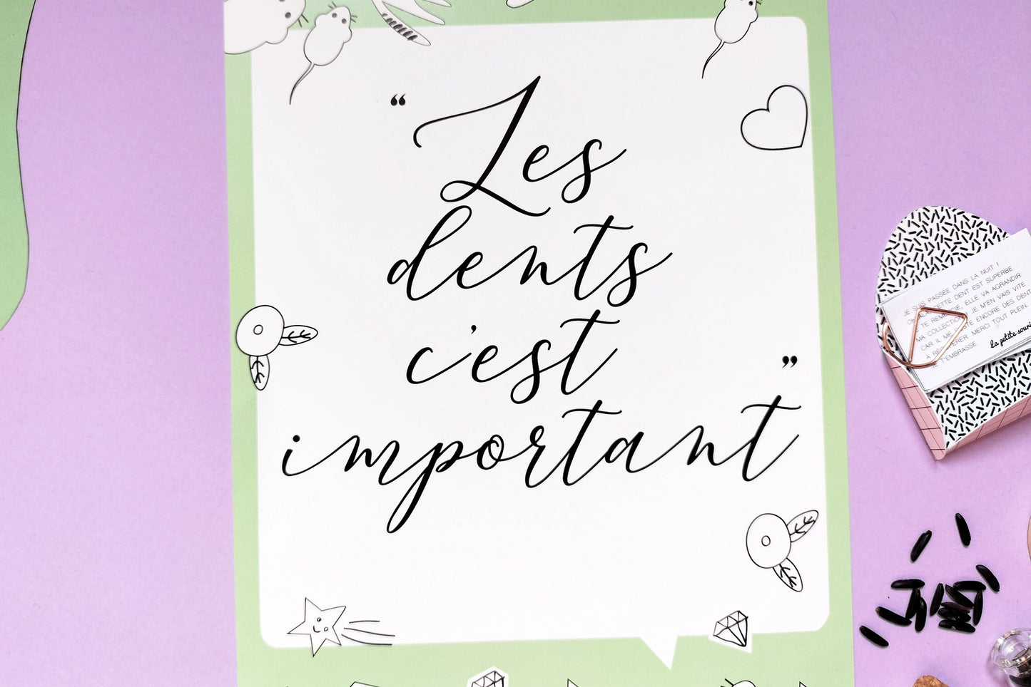 Kit dents de lait | petite souris ou fée des dents