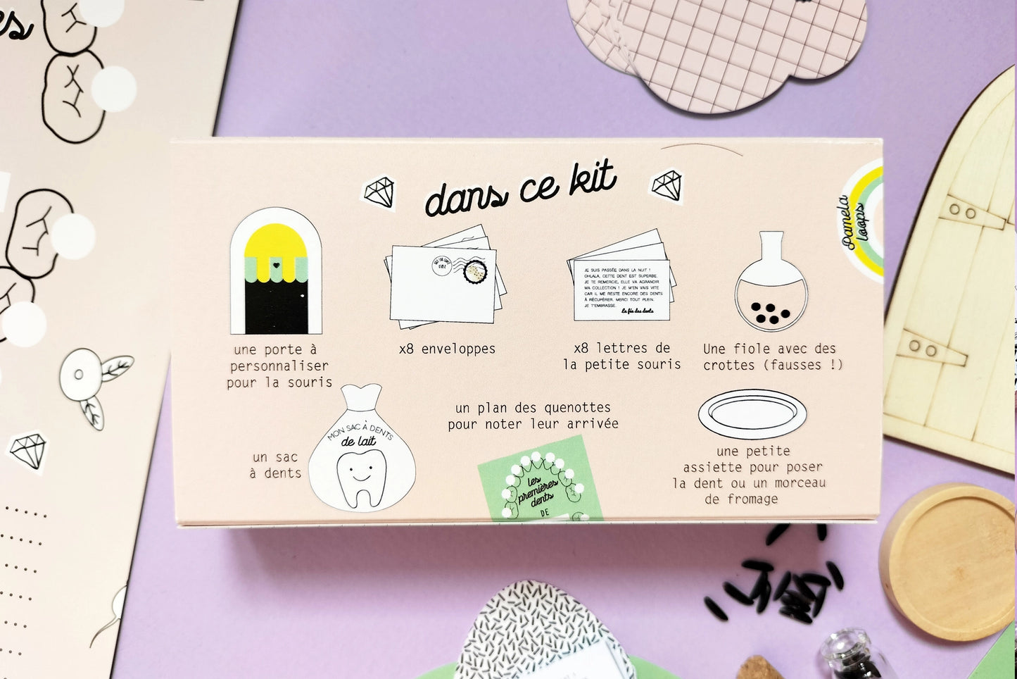 Kit dents de lait | petite souris ou fée des dents