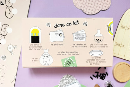 Kit dents de lait | petite souris ou fée des dents