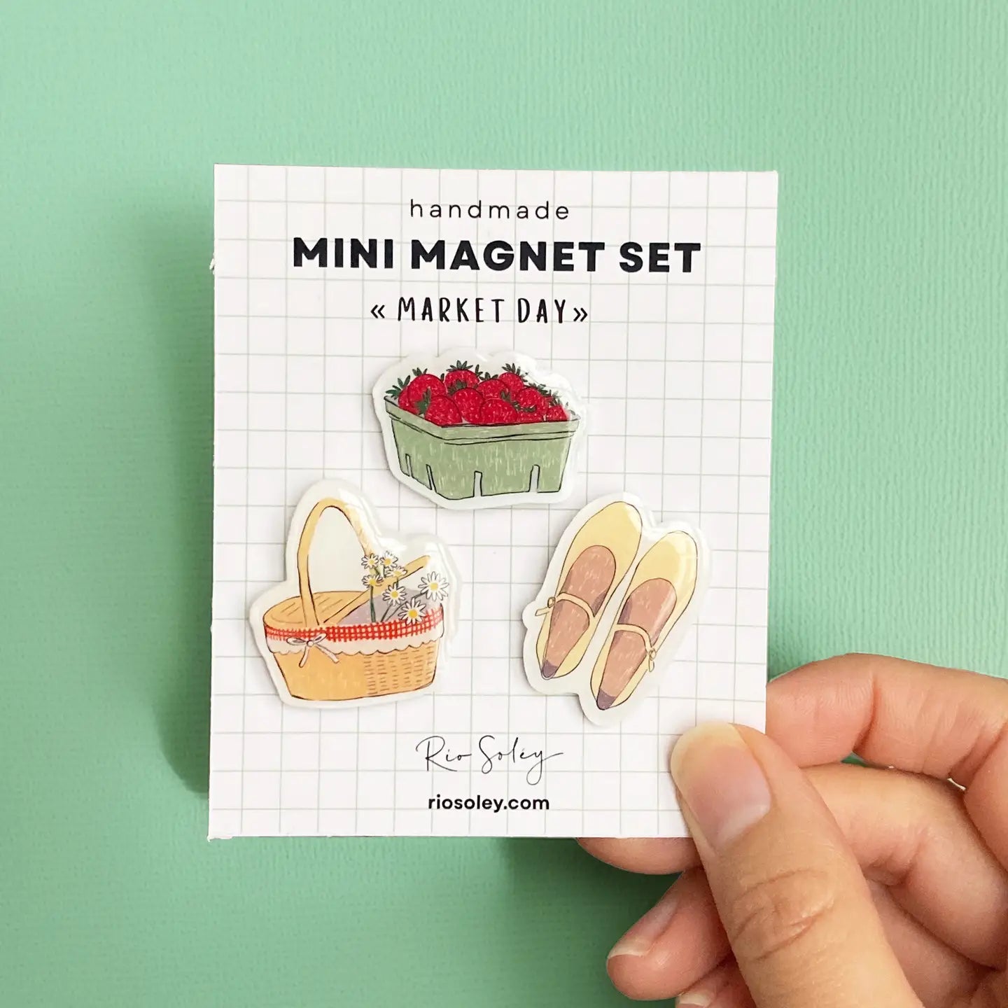 Trio de mini aimants | Market Day