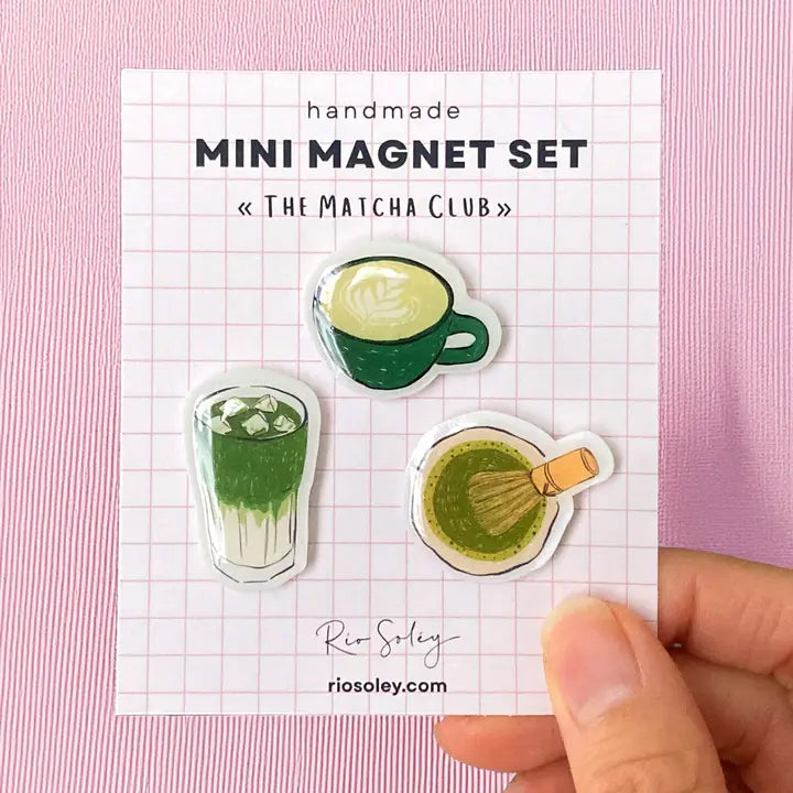 Trio de mini aimants | Thé Matcha Club