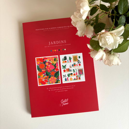 Peinture aux numéros | Jardins - Duo 24x30cm