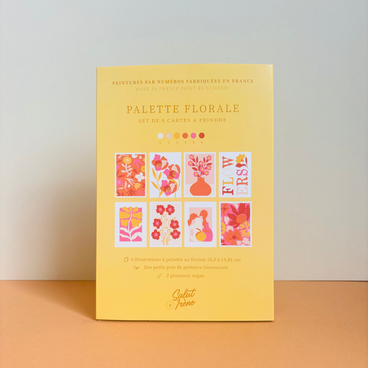 Cartes à peindre | Palette florale